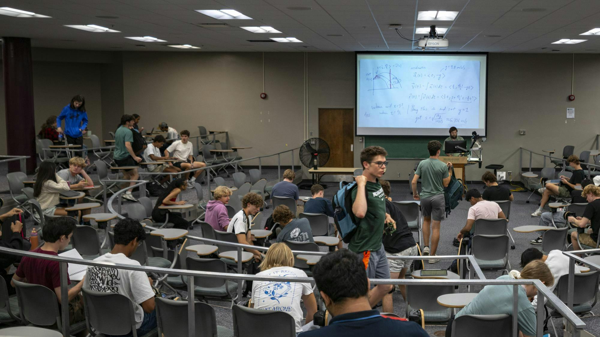 <p>Multivariable calculus class given at McDonel Hall in East Lansing, Michigan, on Sept. 12, 2025.</p>