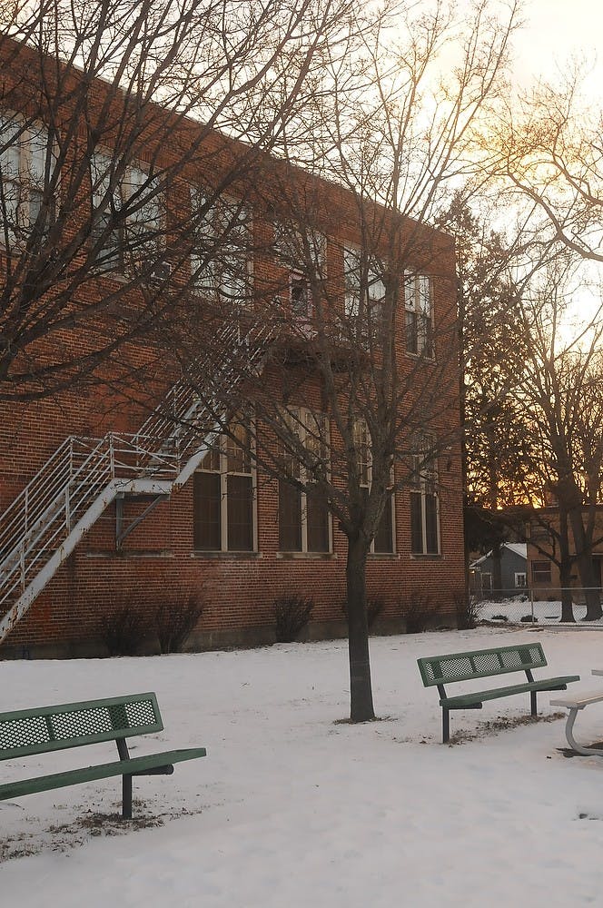 <p>Bailey Community Center playground sits empty Jan 30, 2015, 300 Bailey St East Lansing due to the recently announced closing of the building. Kennedy Thatch/The State News</p>