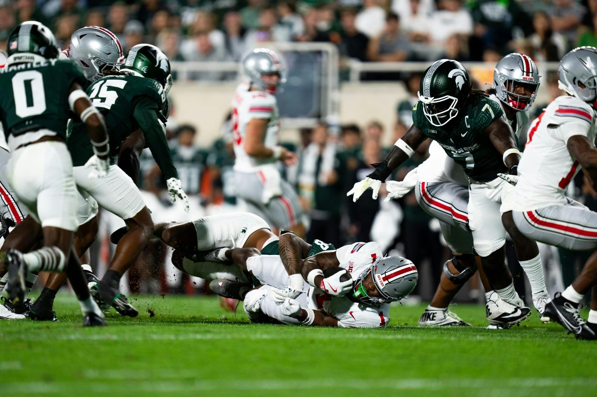 MSU football falls to No. 3 Ohio State under the lights, 387 The