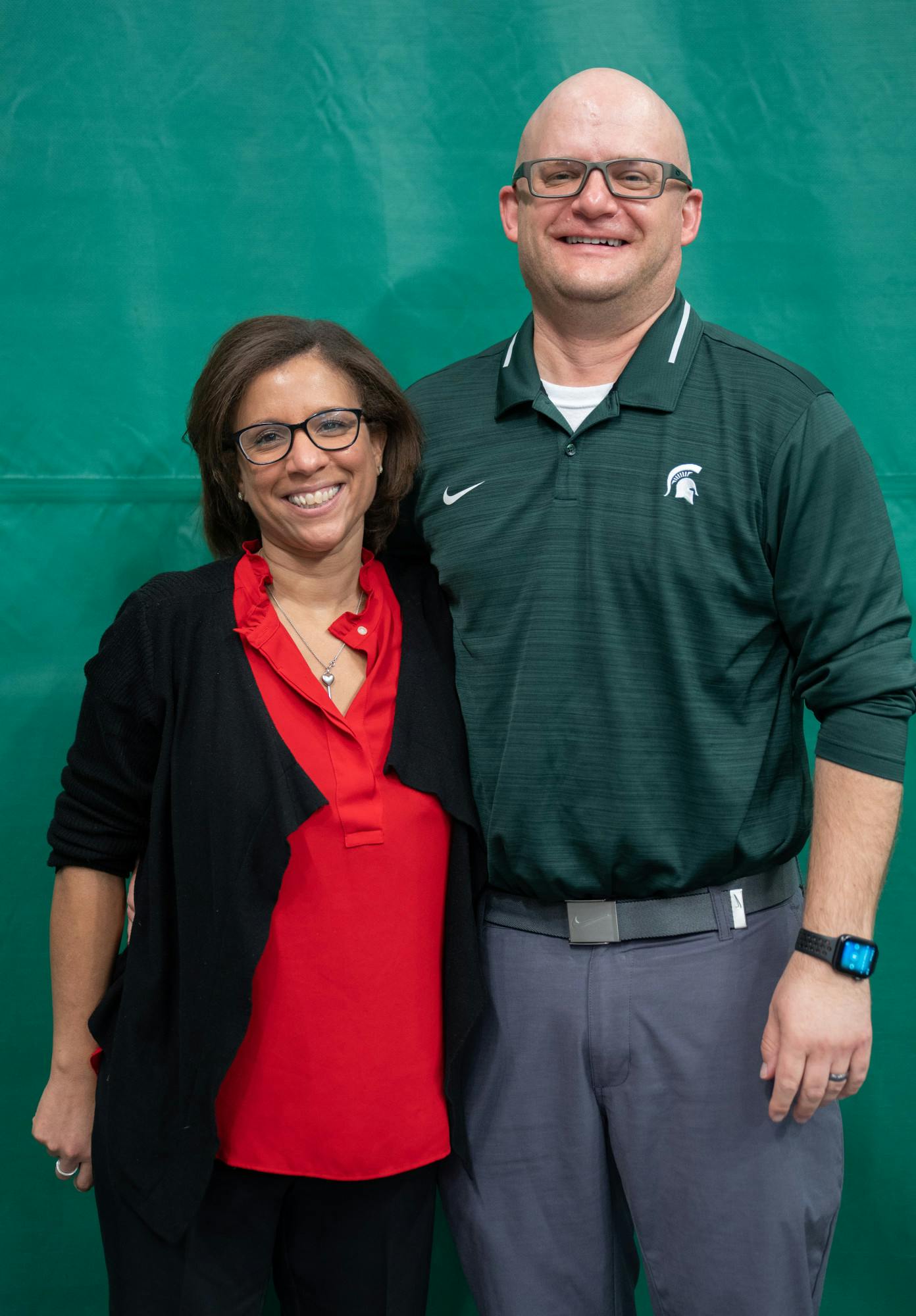 <p>Zach and Kara Fisher pose for a portrait on March 5, 2022.</p>