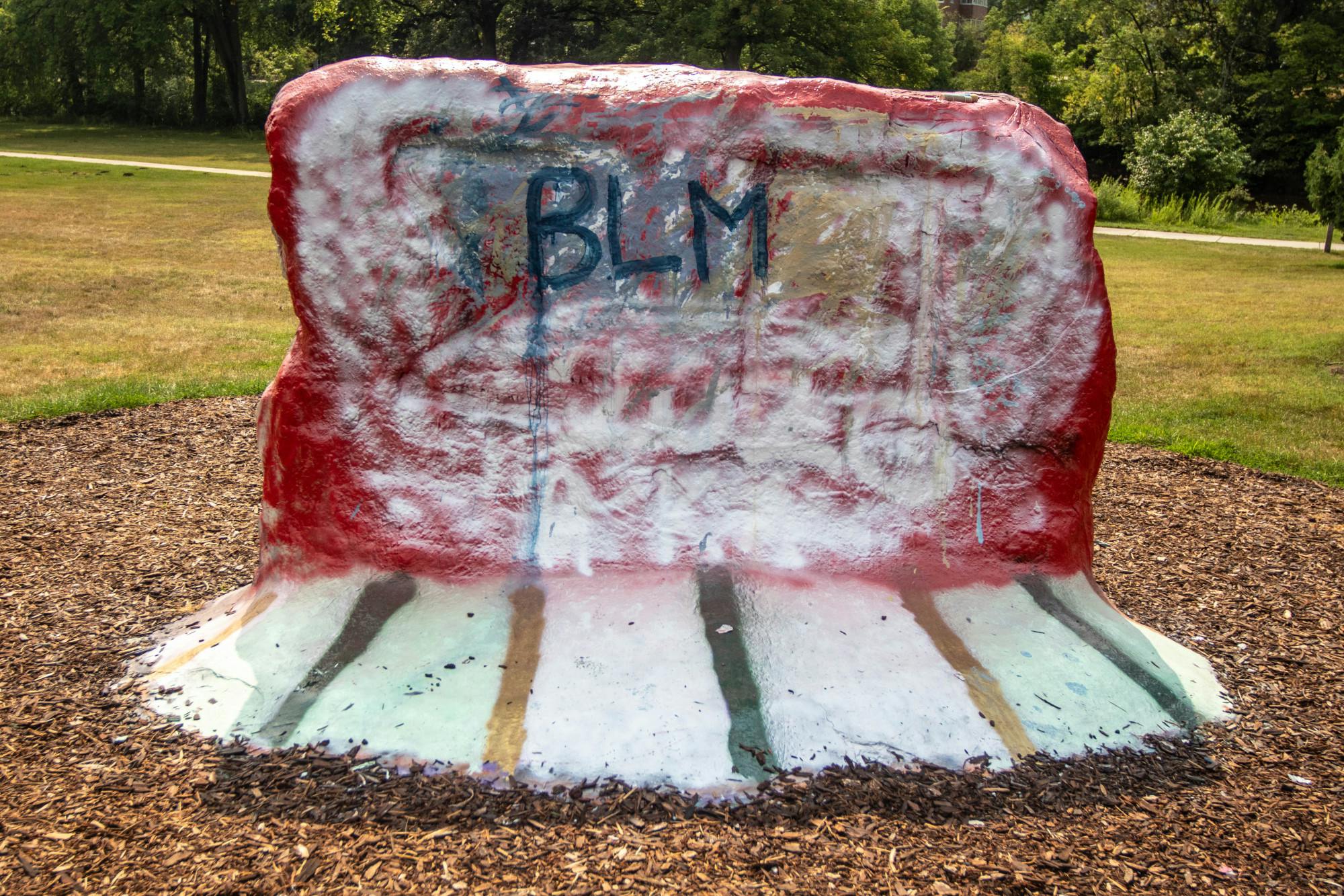 The Rock on Farm Lane on Aug. 26, 2020.