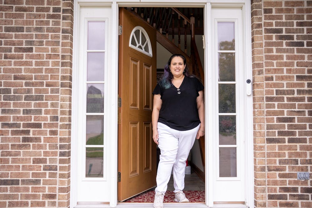 <p>Rebecca Kasen at her East Lansing home on Oct. 16, 2023.</p>