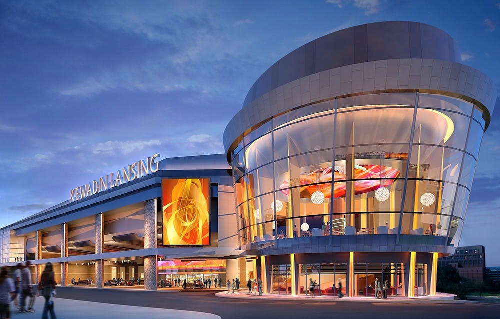 	<p>A graphic rendering of the proposed Lansing Kewadin Casino. Photo courtesy of the city of Lansing.</p>