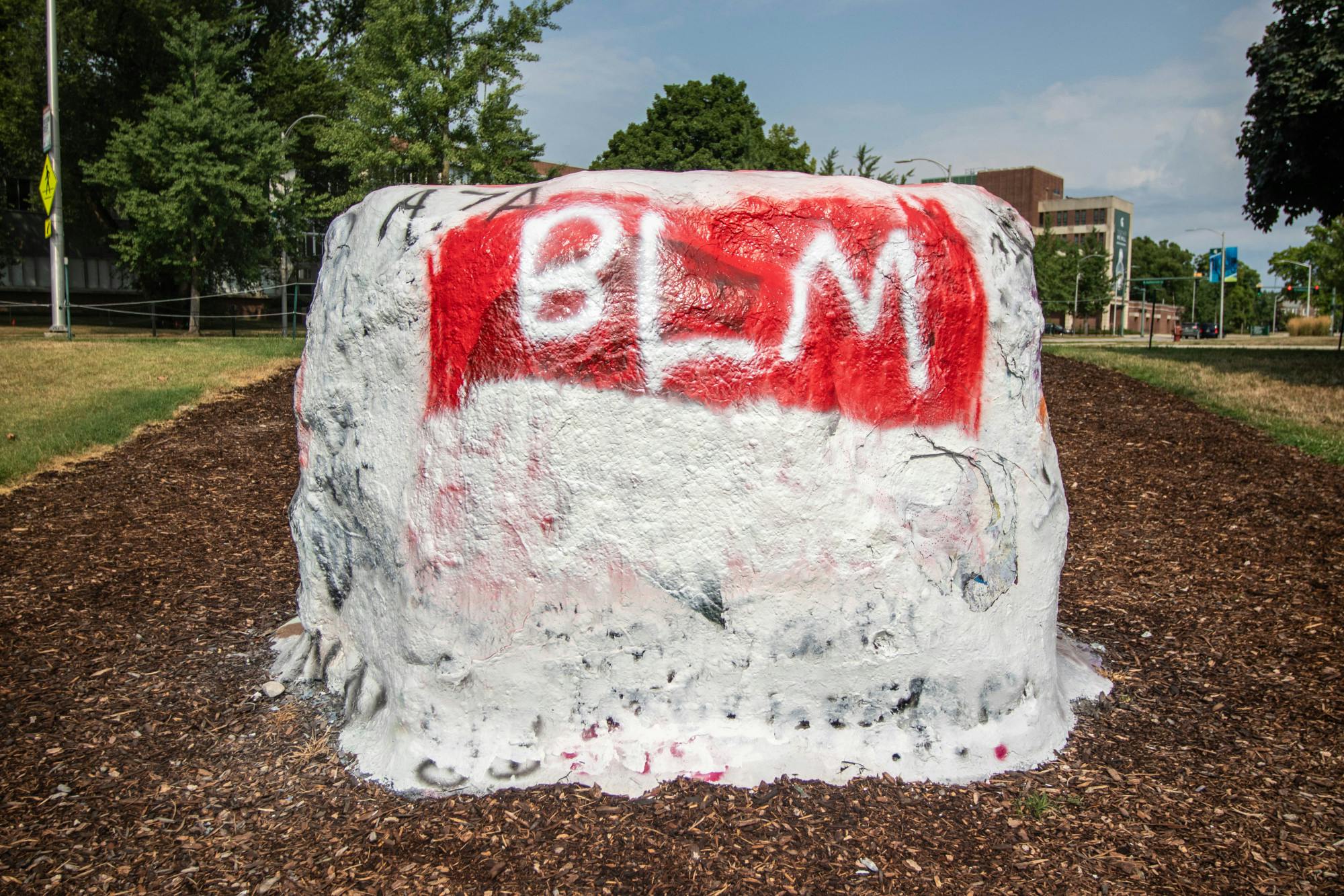 The Rock on Farm Lane on Aug. 26, 2020.