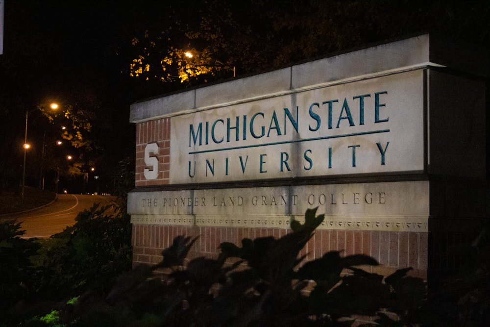 <p>Entrance of Michigan State University on Nov. 1, 2021. </p>