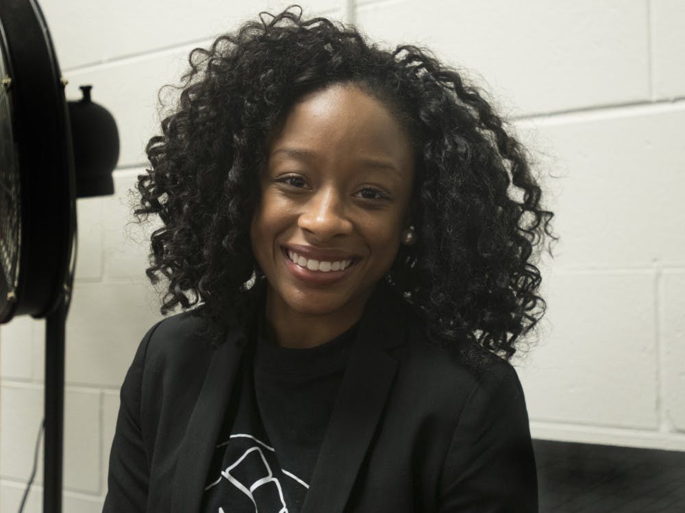 Advertising senior Kelsi Horn poses for a portrait on Oct. 7, 2016 at a Black Student Alliance meeting in Hubbard Hall.    Horn.  Horn was recently appointed to president of the group.  