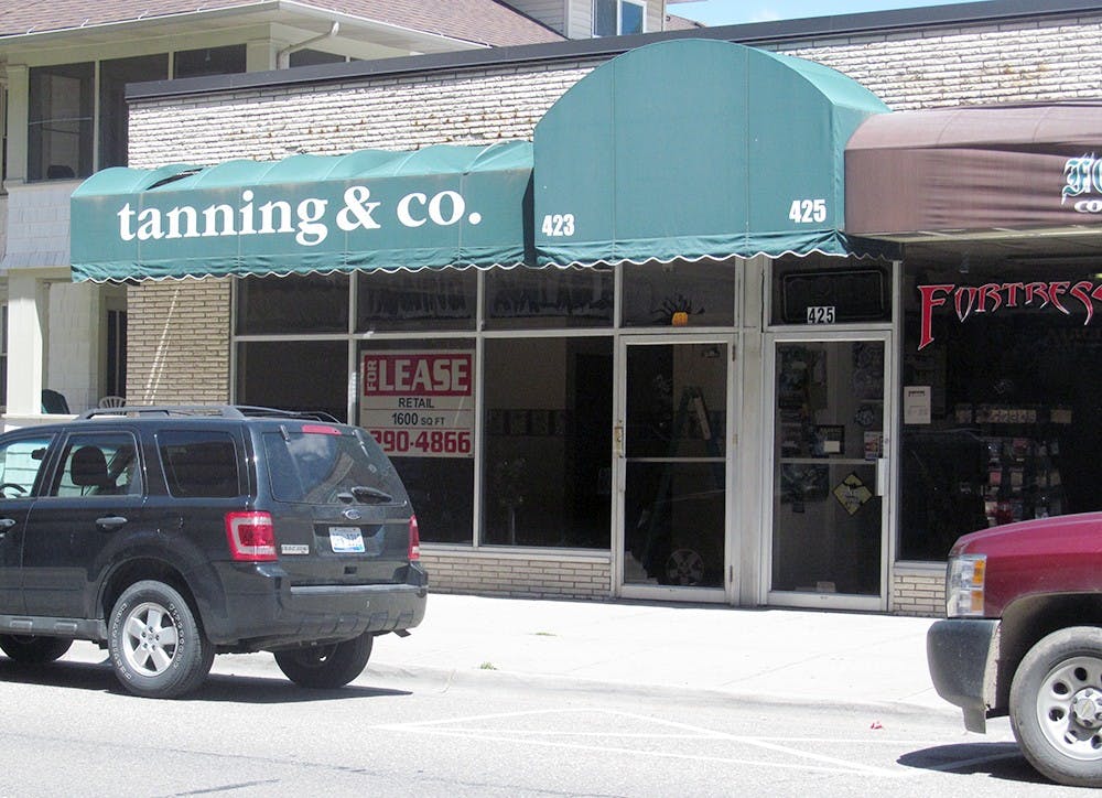 <p>The former location of The Tanning Company at 423 Albert Ave. in East Lansing, Mich. Ryan Squanda/The State News                               </p>