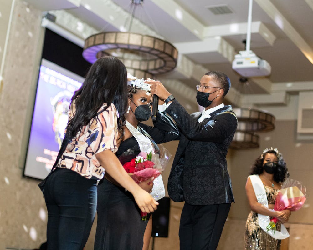 <p>End of the night festivities featured Senior Education major Cara Drew being crowned as Ms. Black for the 2021 pageant. </p>