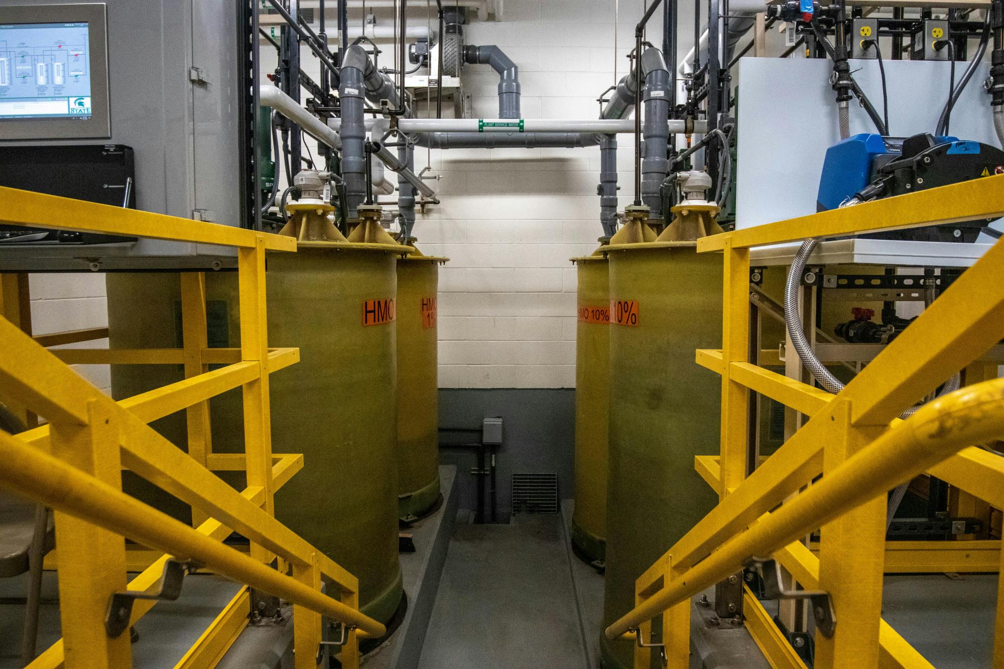 Inside the Campus Water System Filtration Plant on Aug. 31, 2020.