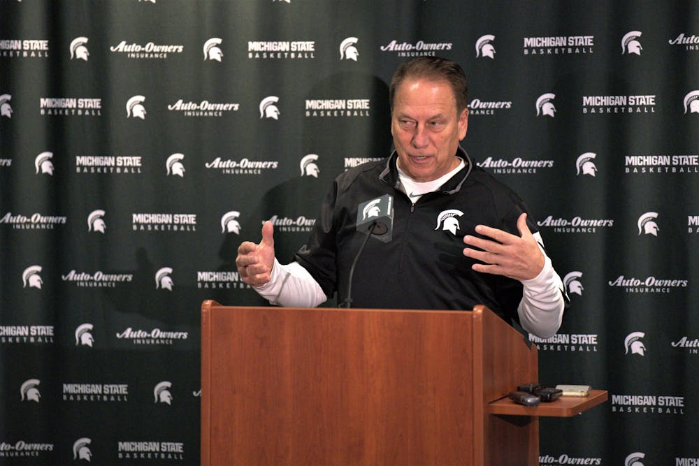 <p>Spartan Men&#x27;s Basketball coach Tom Izzo speaks of the upcoming basketball season during the media day on Oct. 10, 2022﻿.</p>