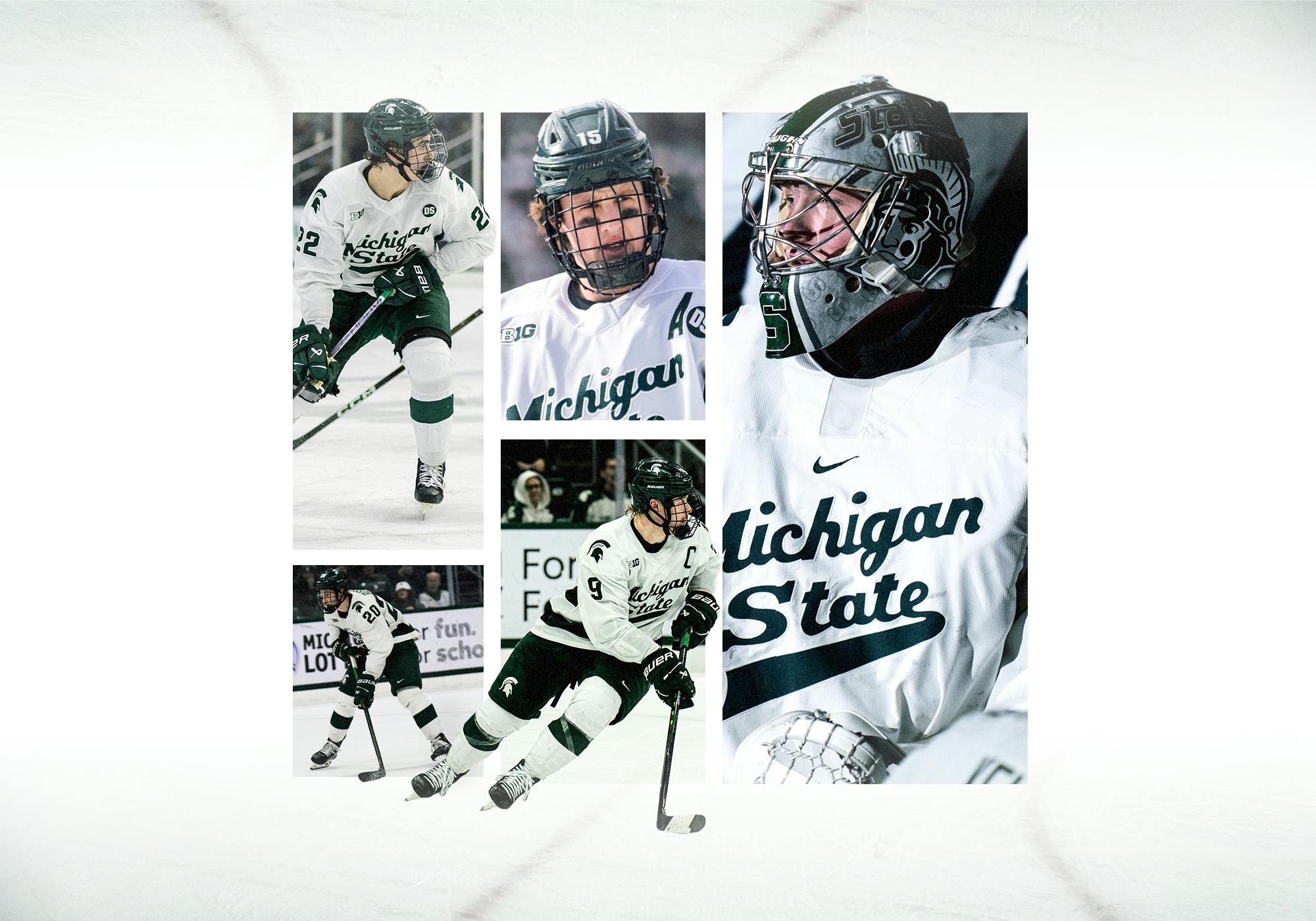 Photo illustration by Tate Rudisill. Photo (top left) by Cooper Schwartz. Photos (bottom left and right) by Brendan Mullin. Photo (top middle) by Alise Genter. Photo (bottom middle) by Kaiden Ellis.