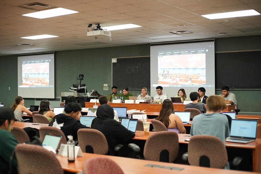 <p>The Associated Students of Michigan State University General Assembly met on Sept. 12, 2024 to discuss bills to pass. The ASMSU General Assembly is a legislative body of college-elected representatives from different colleges, organizations, and councils on the Michigan State University campus.</p>