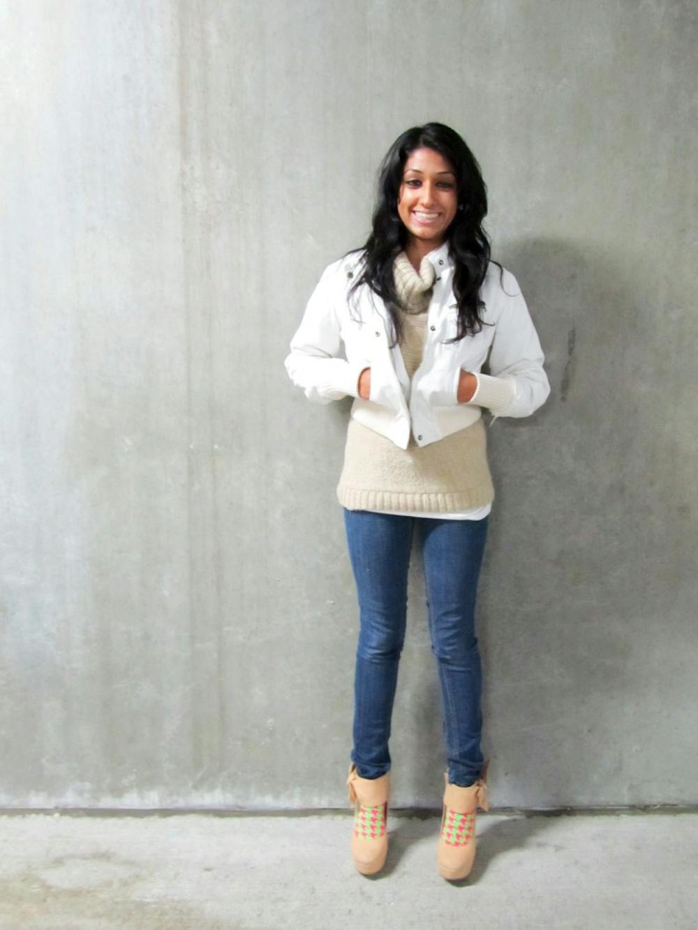 	<p>Journalism and psychology senior Lovena Gahunia uses inspiration from her foreign travels to spice up her outfits.</p>