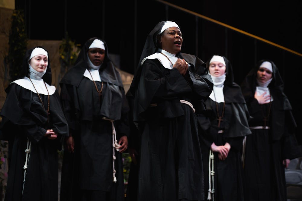 Performers present ‘Puccini and Rossini: Operas of Consequence and Comedy’ at the Fairchild Theatre in East Lansing, Michigan, on March 25, 2026