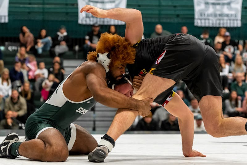 Michigan State wrestling dominates the Maryland Terrapins en route to a