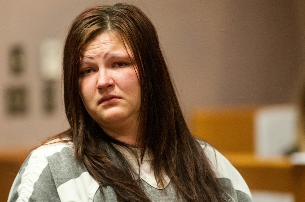 Flint resident Chrystal Atkins begins a pre-trial Tuesday morning, July 3, 2012 at 54B district court 101 Linden Street.  Atkins has been charged with armed robbery after robbing Admiral Gas Station, 1120 E. Grand River Ave. June 24, 2012. Adam Toolin/The State News