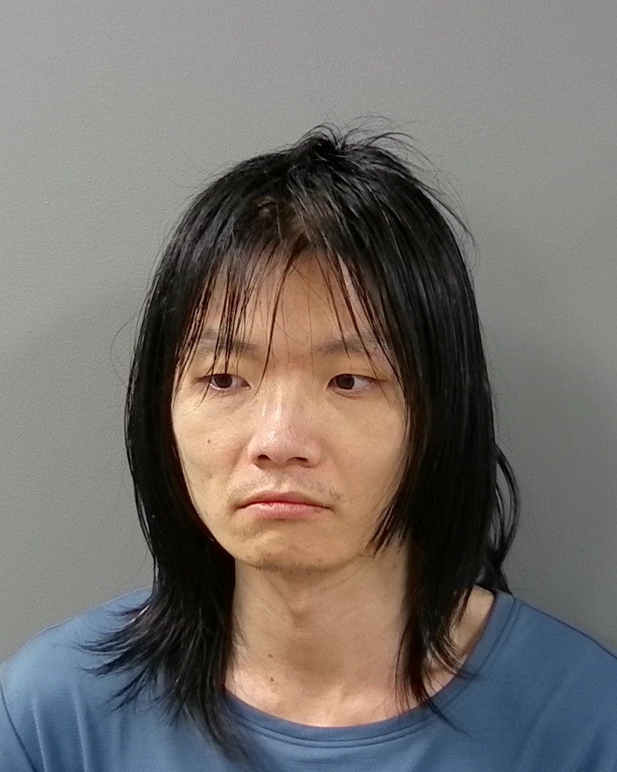 A booking photo of Xin Tong (31), courtesy of the Ingham County Sheriff's Office.
