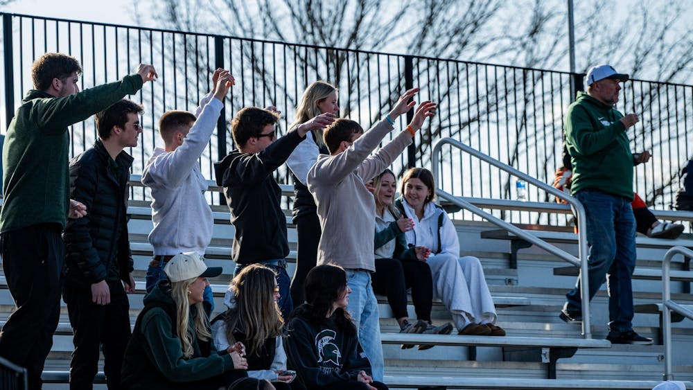 MSU fans in search for hot dogs during the home vs Northwstern baseball game at MSU Jeff Ishiba Field on April 11, 2025.