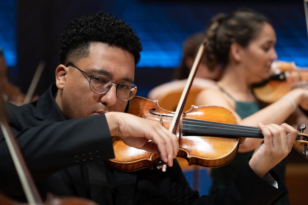 A Sphinx Virtousi member performs. 