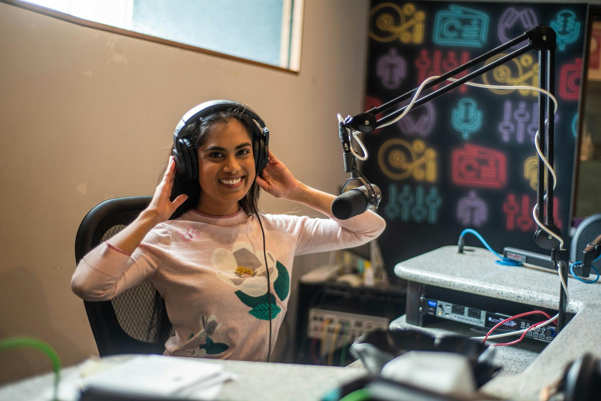 Chelsie Boodoo poses for a portrait in the Impact Radio Studio on Feb. 5, 2020.