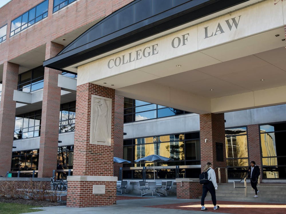 <p>Michigan State University's College of Law building in East Lansing, Michigan on March 12, 2026.</p>