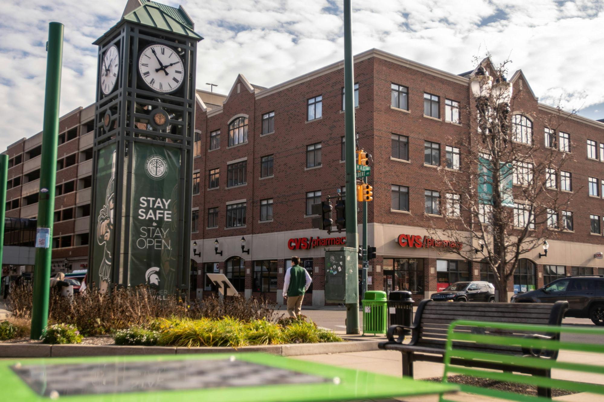 Downtown East Lansing on Nov. 20, 2020.