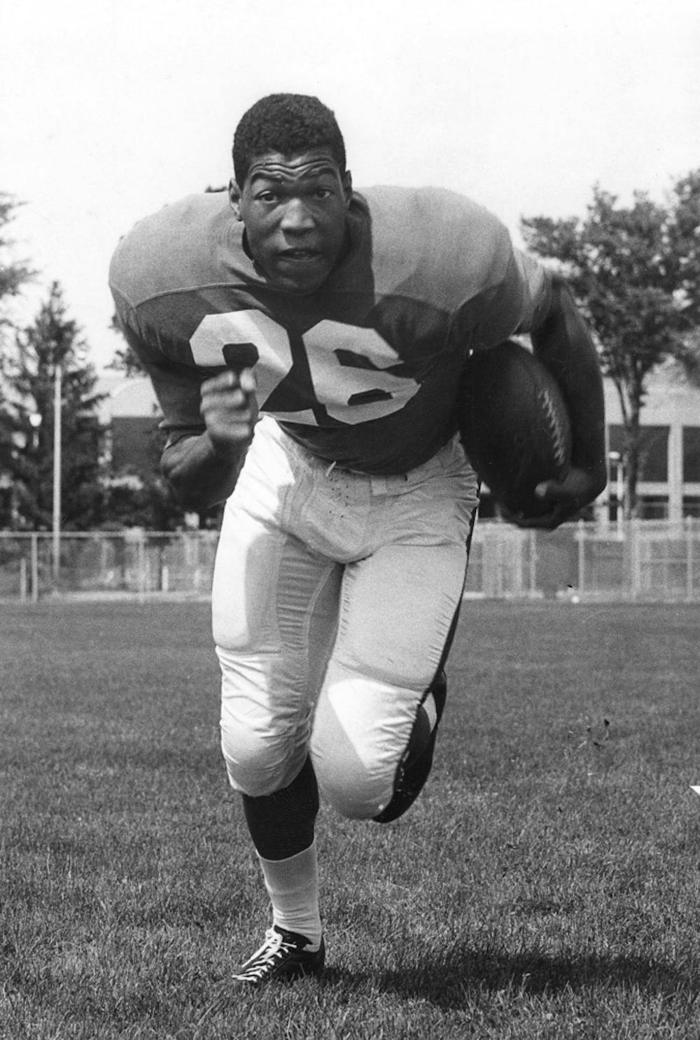 Clinton Jones during his playing years, 1964-1966. Photo courtesy of Michigan State Athletic Communications