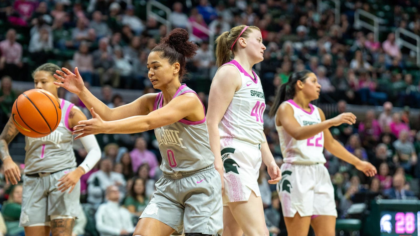 MSU women’s basketball falls to No. 5 Ohio State 86-71, earn second loss at home this season  – The State News