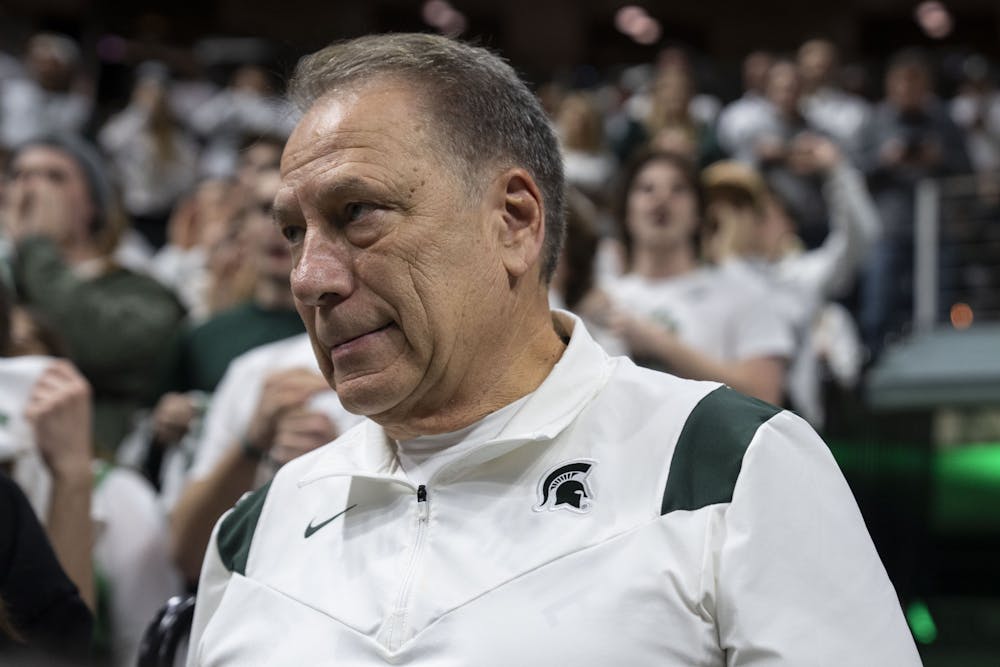 <p>Head Coach Tom Izzo ahead of Michigan State’s game against Michigan on Saturday, Jan. 7, 2023 at the Breslin Center. The Spartans ultimately beat the Wolverines, 59-53.</p>