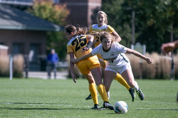 Women's Soccer vs. Iowa Oct. 6, 2019 The State News