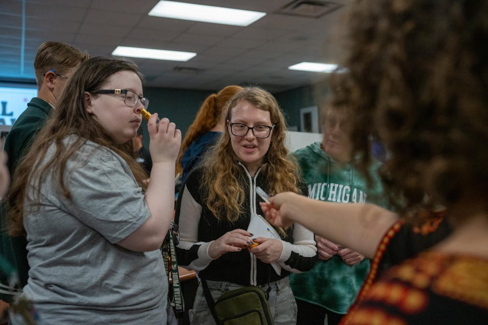 The Kuwaiti Student Organization hosted a table where visitors could smell different Kuwaiti perfumes at the Global Festival in the International Center on Nov. 16, 2024.