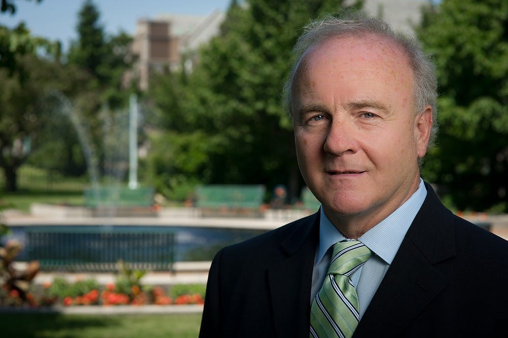 <p>Michael Rush, director of the Eli and Edythe Broad Art Museum, poses on July 8, 2011. Photo Courtesy: The Eli and Edythe Broad Art Museum at MSU.</p>