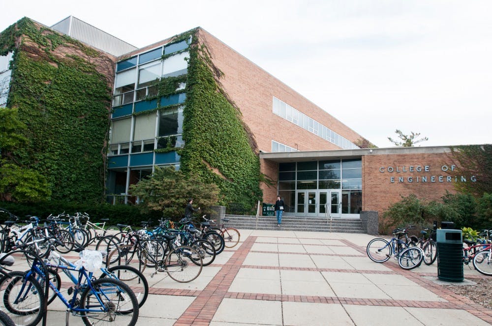 	<p>An <span class="caps">MSU</span> professor reportedly stripped naked Monday afternoon, Oct. 1, 2012, in the Engineering Building. Julia Nagy/The State News</p>