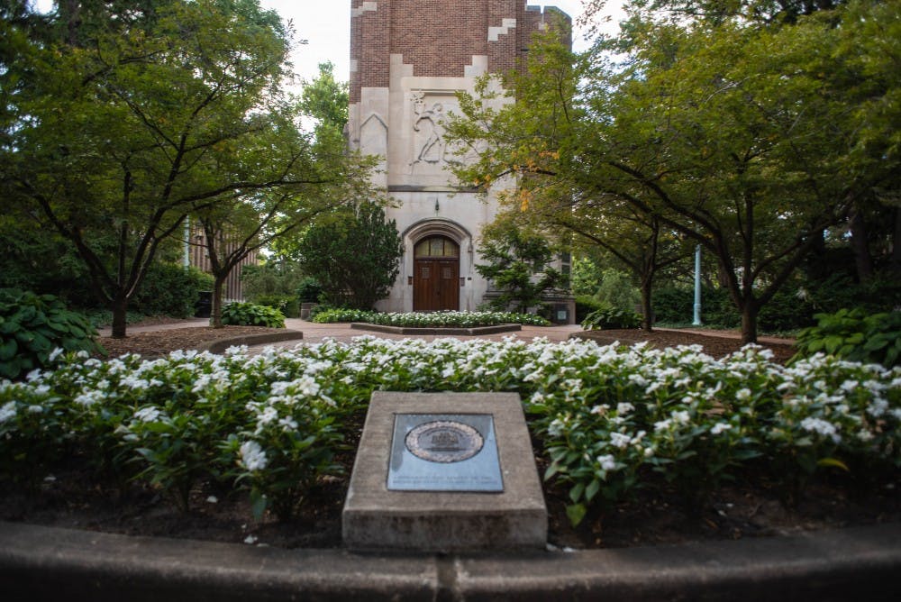 <p>Beaumont Tower on Aug. 23, 2019.</p>