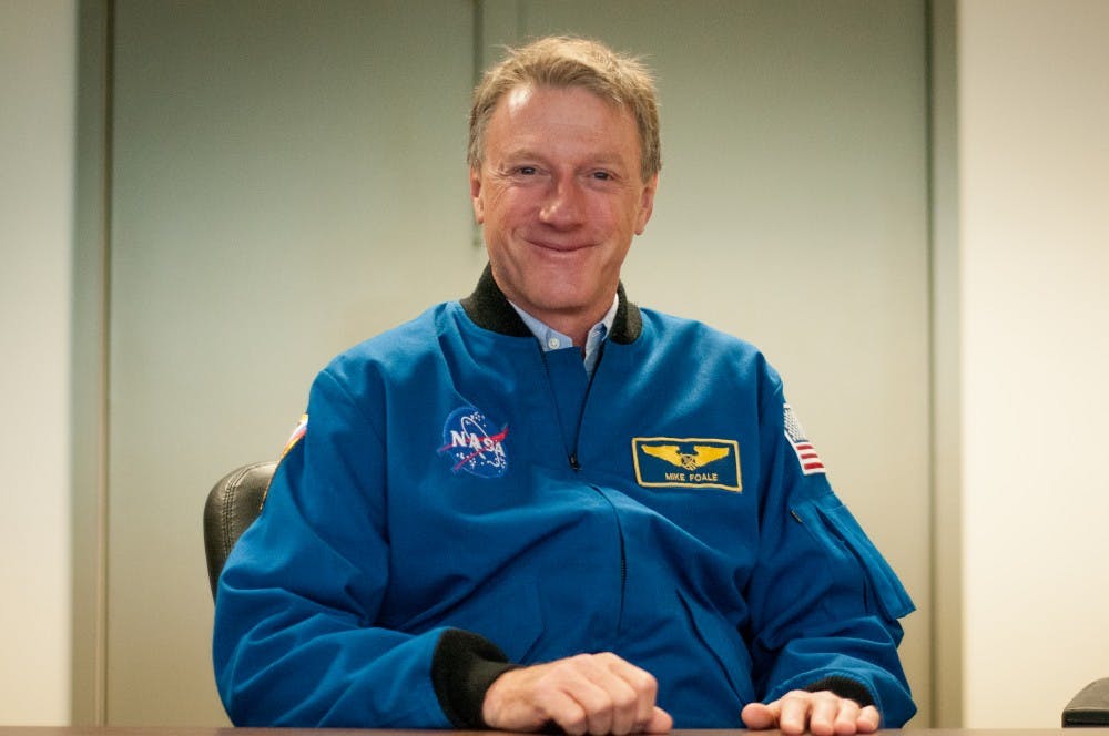 Former Astronaut Michael Foale poses for a picture on Sept. 10, 2018 at Engineering Building. Michael was inducted into the astronaut hall of fame in 2017.