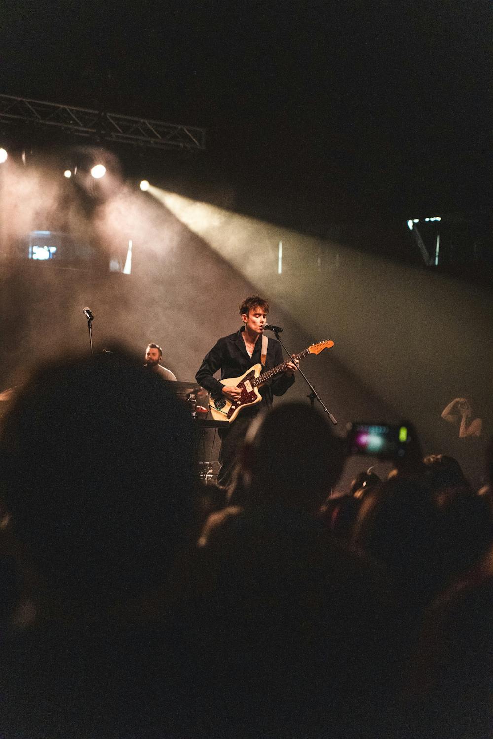 <p>Hippo Campus performs a memorable spring concert to a crowd of fans and students at the Breslin on Mar. 28, 2023.</p>