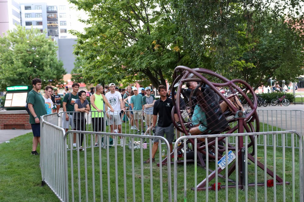 <p>Students gathered at the MSU Union for free gifts, fun activities, food and a good time at the 41st Annual UFest on August 30th, 2021.</p>