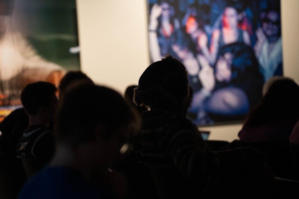 The audience attending the speaker's message during the AI, Elections, and the Fight for Facts Event at the MSU Museum in East Lansing, on March 19 2026.