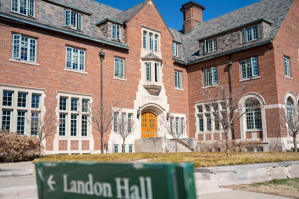 <p>Landon Hall, part of Women of West Circle, named after the first female instructor at Michigan State University pictured on March 15, 2024.</p>