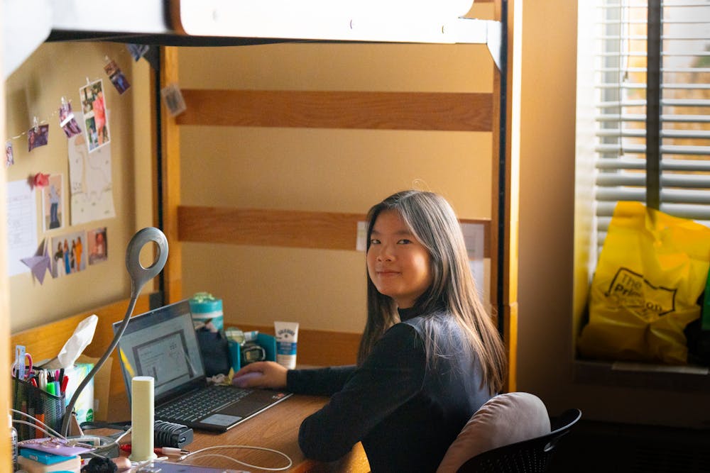 International Student Sophomore, Wanny Ng in her dorm.