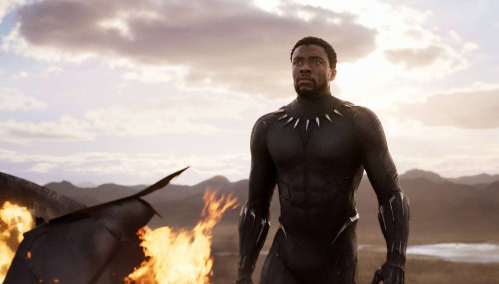 <p>Chadwick Boseman in "Black Panther." Photo courtesy Marvel Studios/Walt Disney Studios vi Tribune News Service</p>