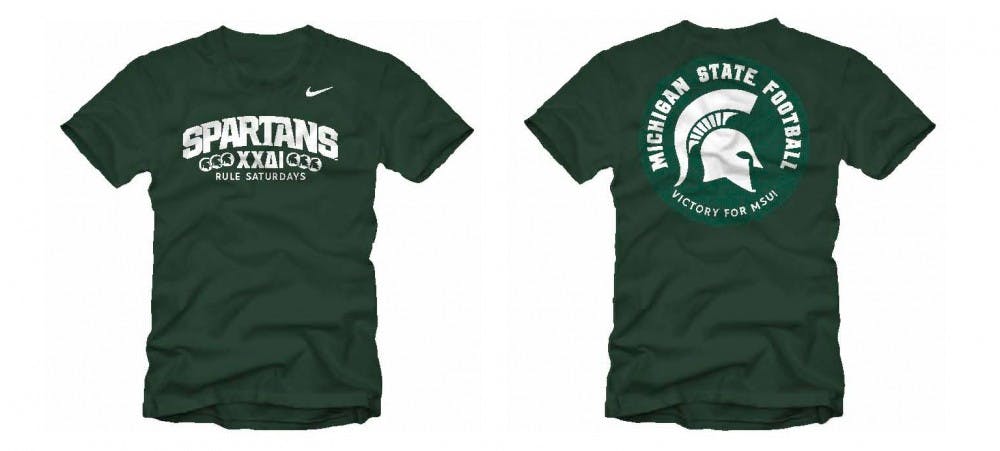 	<p>For the fifth consecutive year, <span class="caps">MSU</span> students and fans have the opportunity to vote on the student section shirt to be worn on Saturdays at Spartan Stadium this fall. Each image displays a possible front and back for the 2011 shirt. Voting continues through June 24 at msuspartans.com</p>