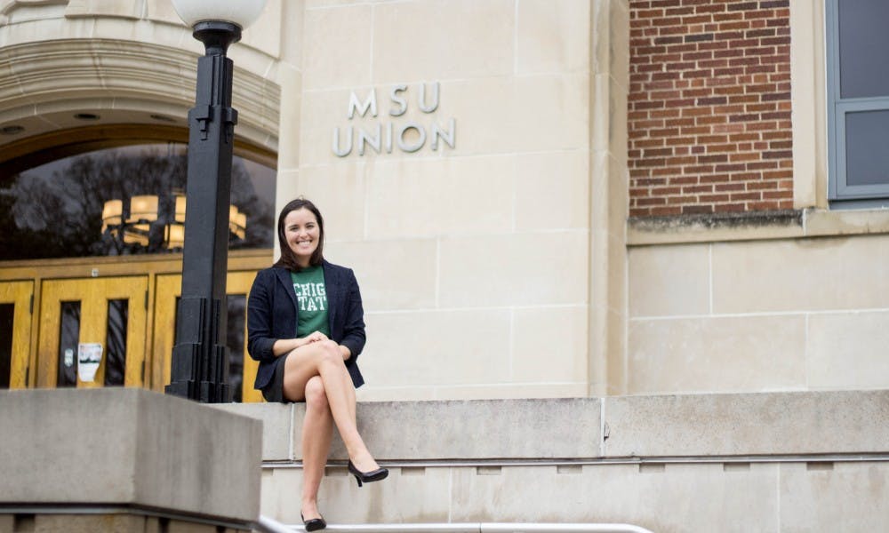 Marketing and progessional writing senior Natalie Gotko is picture on Oct. 15, 2017 outside the Union.