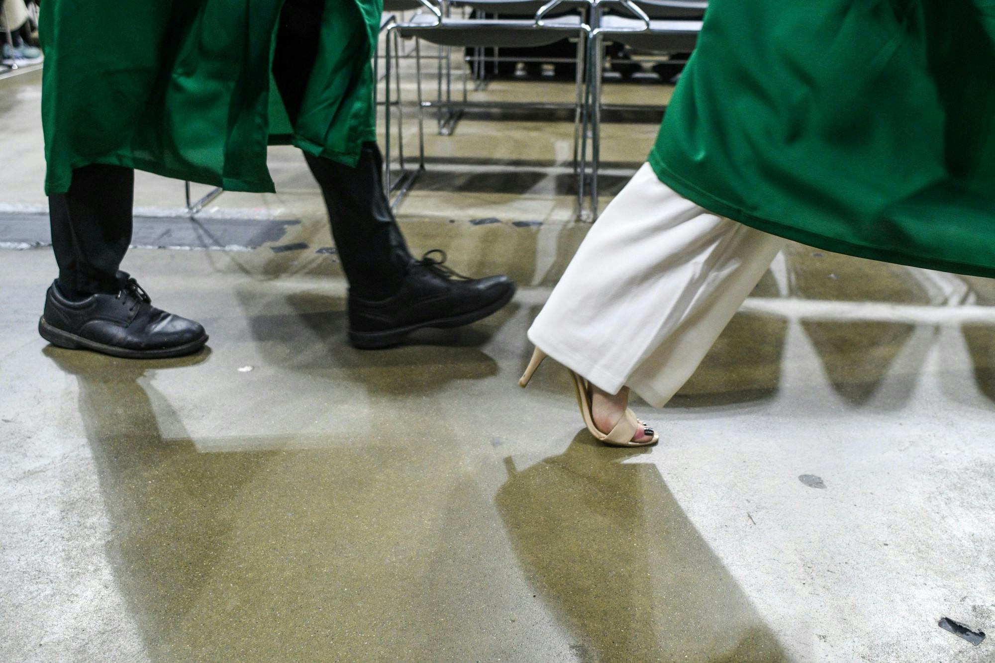 A moment from the Fall 2019 Commencement ceremony at Breslin Center on Dec. 14, 2019.