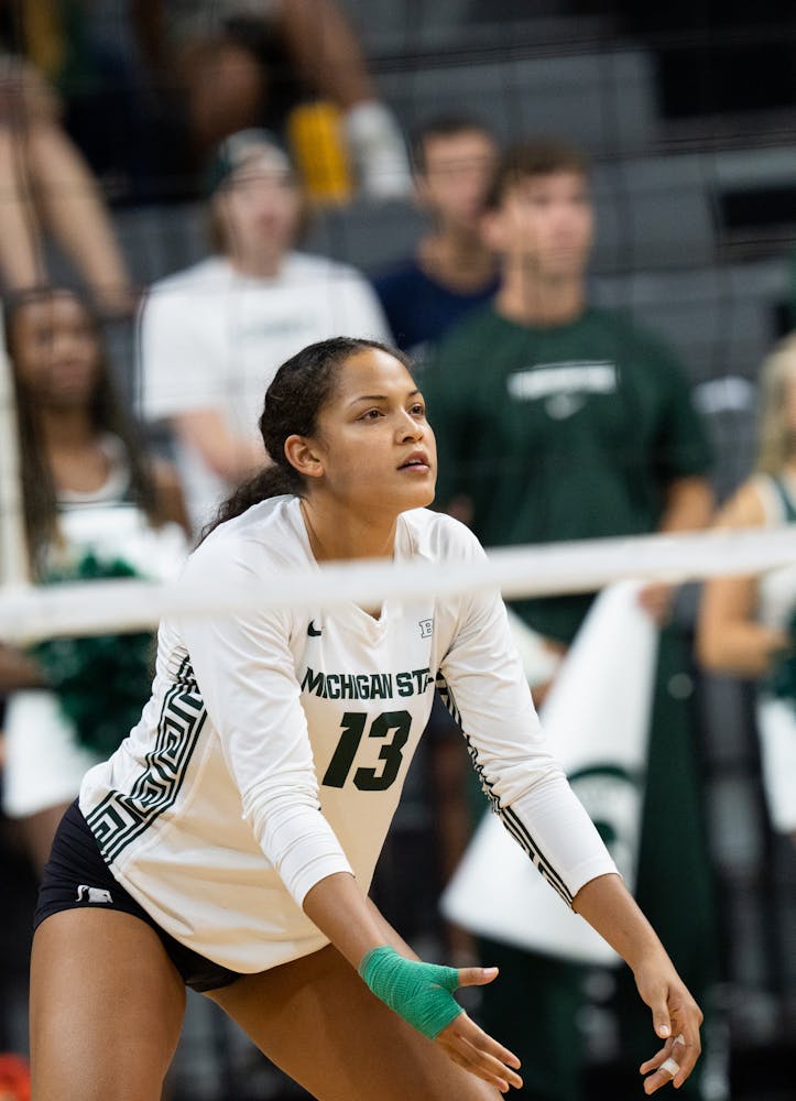 MSU Volleyball defeats Evansville during Green and White Classic