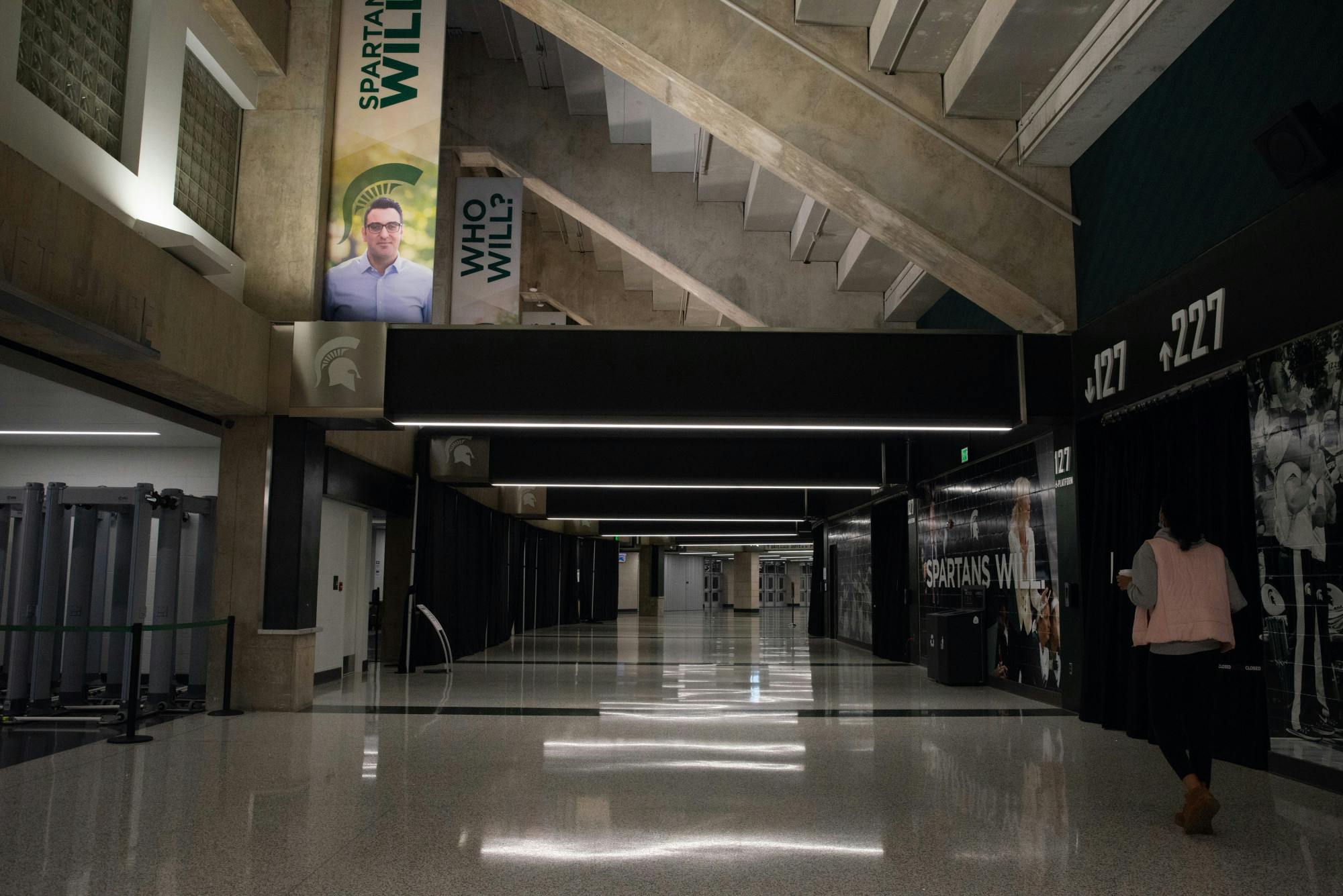 <p>A hallway in the Breslin Center photographed during a game against OSU on Feb. 25, 2021.</p>