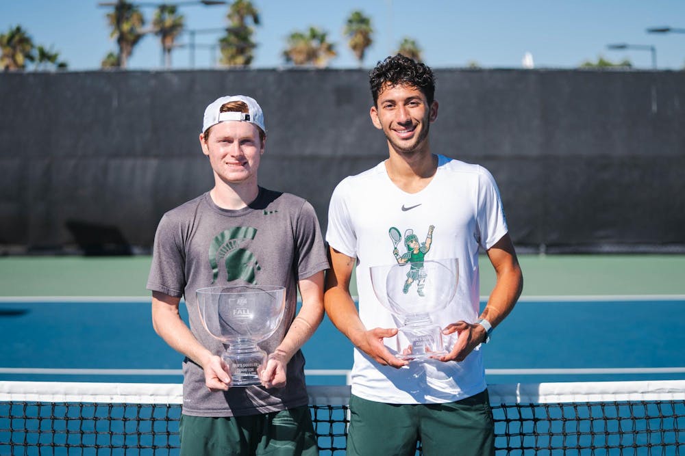 Max Sheldon and Ozan Baris—Photo courtesy of ITA (Intercollegiate Tennis Association)