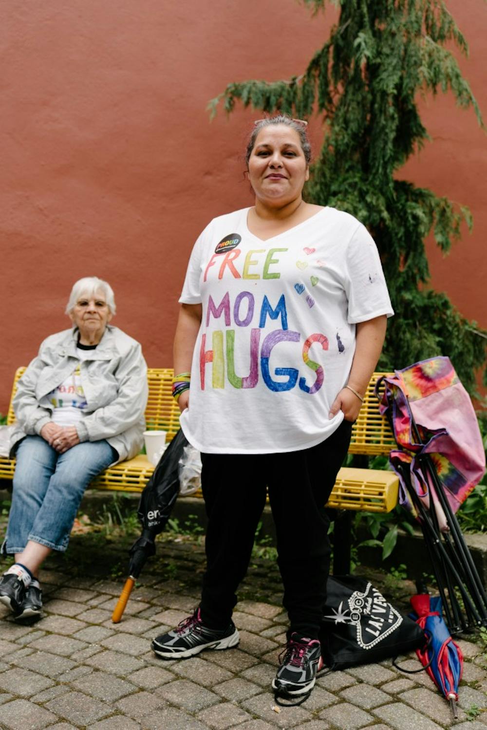 <p>Lansing resident Joanna Wedding attends Pride in Old Town on Saturday, June 15, 2019.</p>
