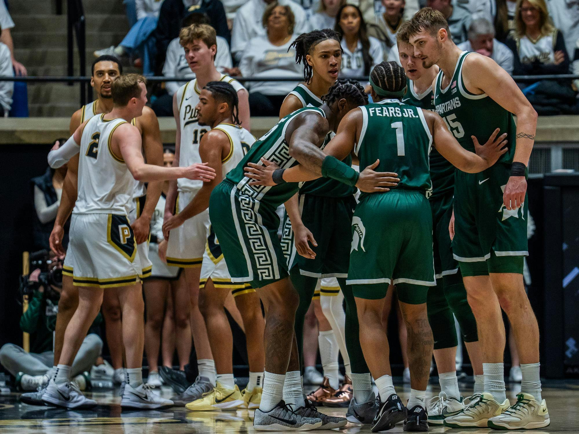 Michigan State vs. Purdue University at Mackey Arena in West Lafayette, Indiana on Thursday, Feb. 26, 2026. MSU won 76-74. 