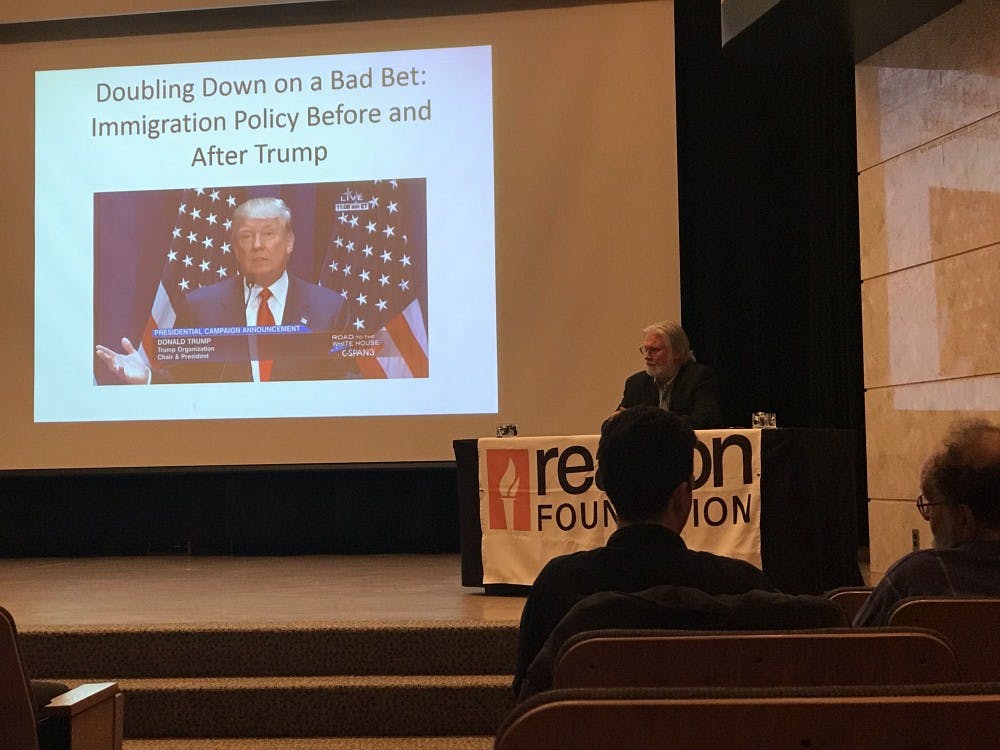 <p>Douglas Massey, a sociologist and a professor at the Woodrow Wilson School of Public &amp; International Affairs at Princeton University who focuses on issues of immigration, segregation and demography speaks on campus about immigration policies of past presidential administrations and current policies.&nbsp;</p>